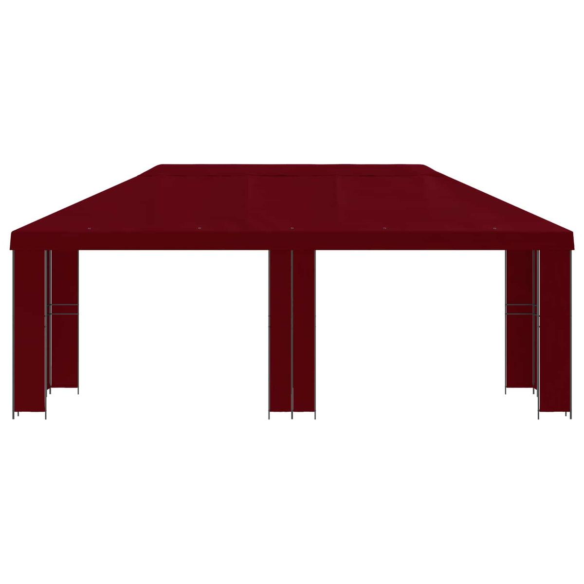 Garden Gazebo 6 x 3 m Polyester and Steel 190 gsm Burgundy