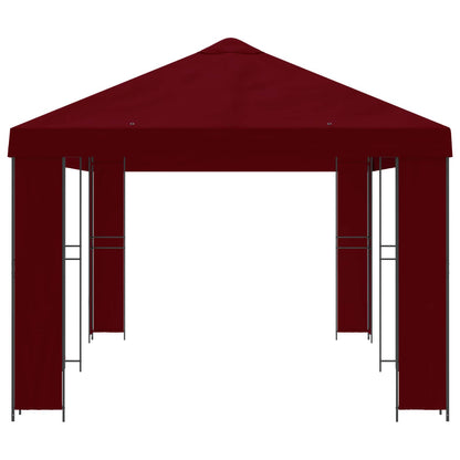 vidaXL Garden Gazebo 6 x 3 m Burgundy Polyester and Steel 190 gsm 4
