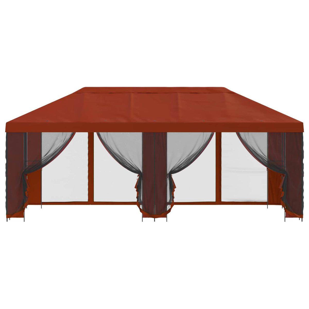 vidaXL Garden Gazebo with Sidewalls 6 x 3 m Terracotta 3