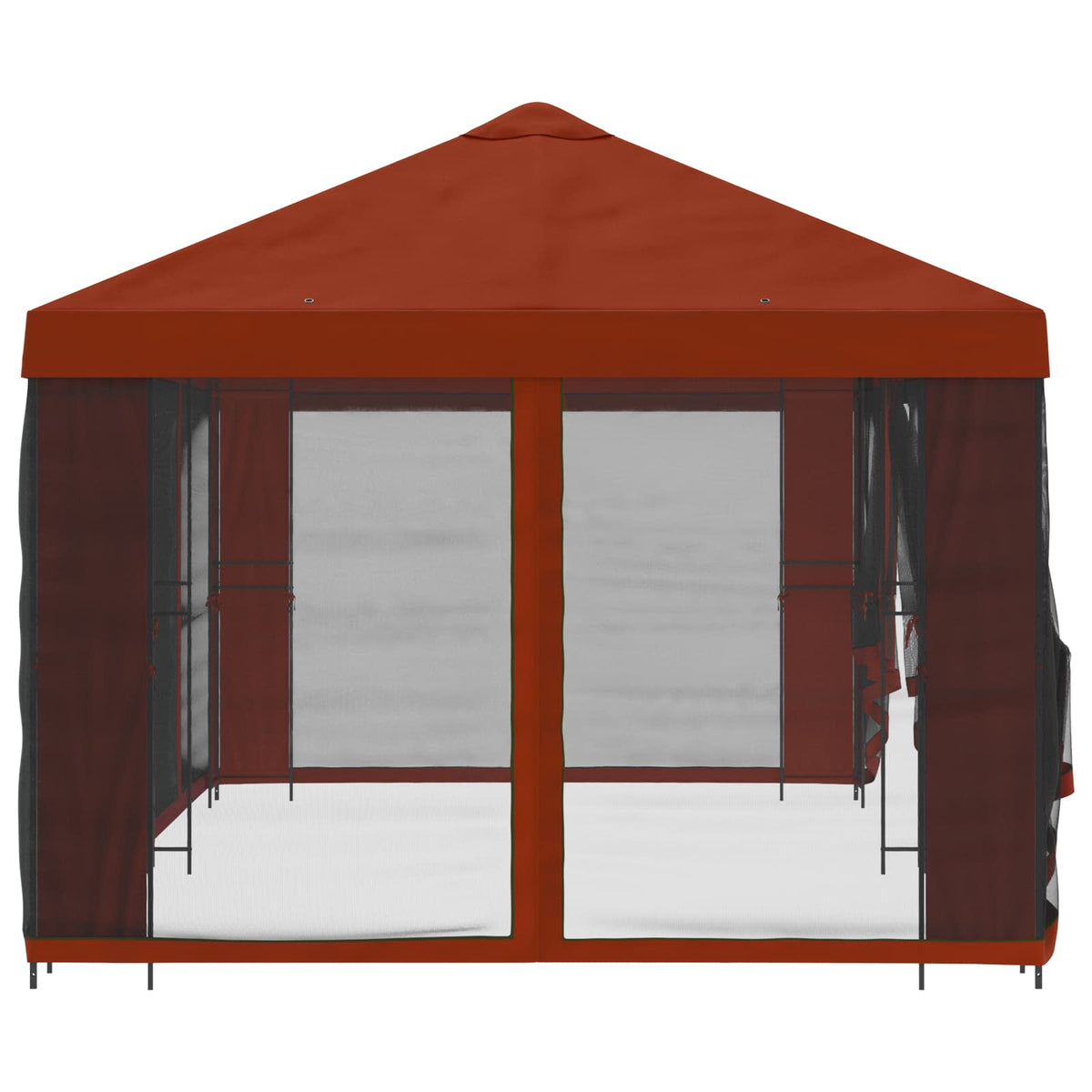 vidaXL Garden Gazebo with Sidewalls 6 x 3 m Terracotta 4