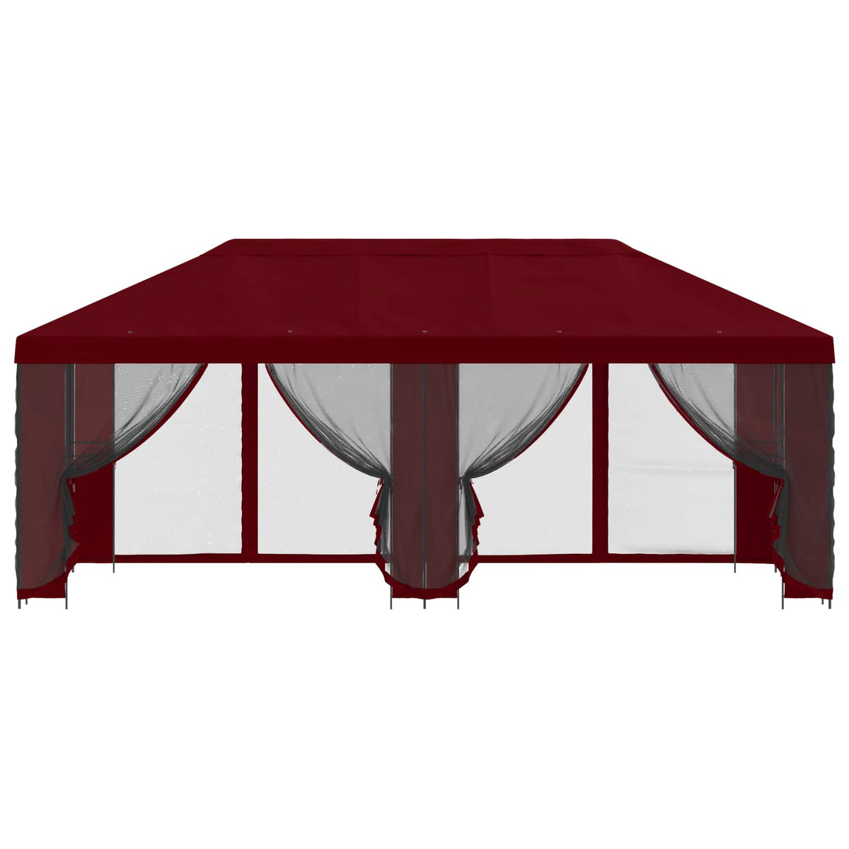 vidaXL Garden Gazebo with Sidewalls 6 x 3 m Burgundy 3