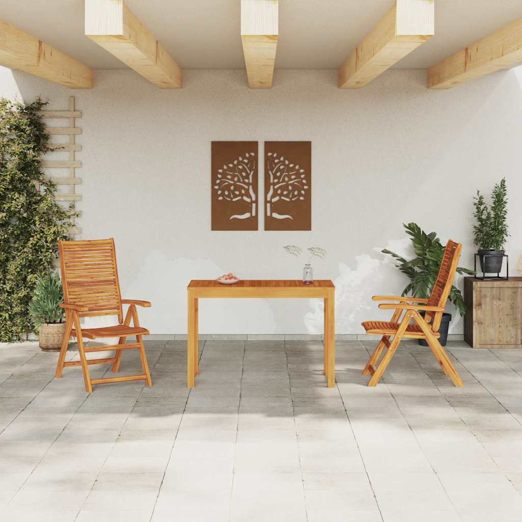 vidaXL Garden Dining Set 3 pcs Brown Solid Acacia Wood 4