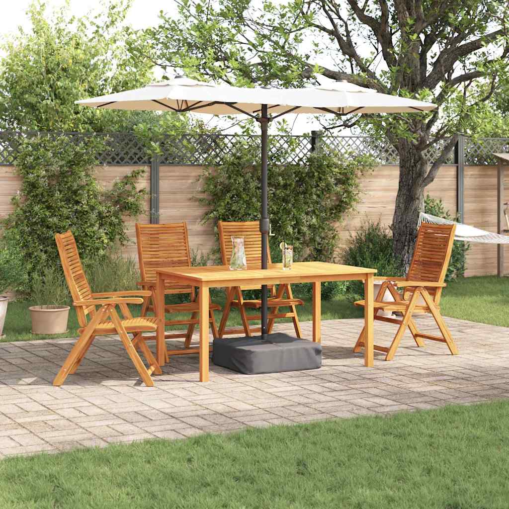 vidaXL Garden Dining Set 5 pcs Brown Solid Acacia Wood