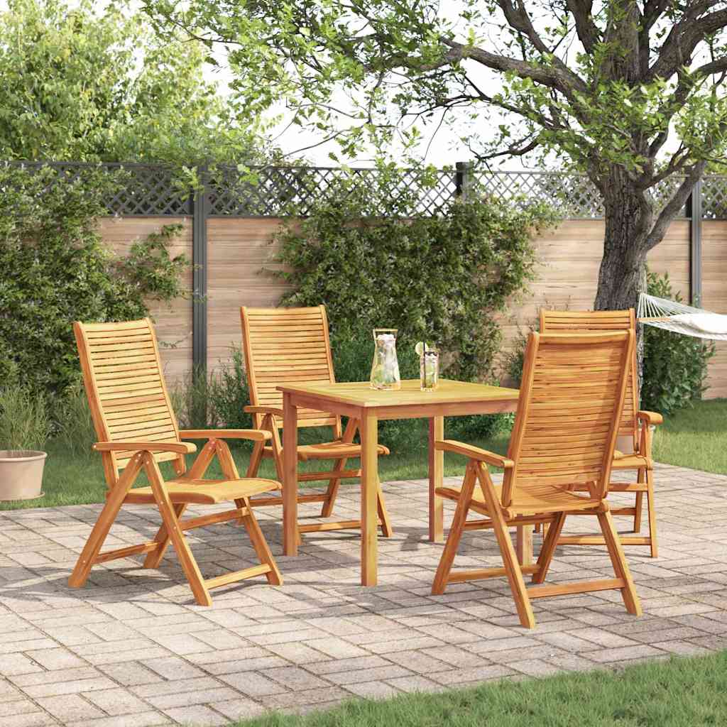 vidaXL Garden Dining Set 5 pcs Brown Solid Acacia Wood