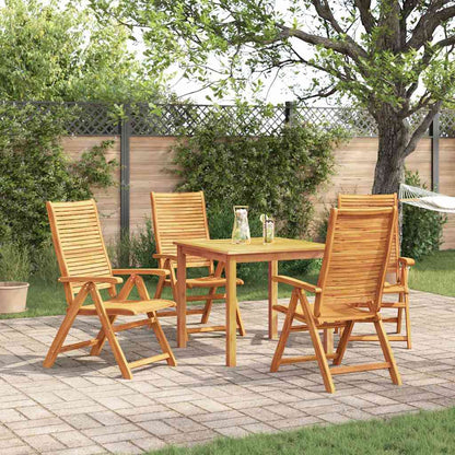 vidaXL Garden Dining Set 5 pcs Brown Solid Acacia Wood