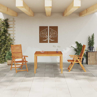 vidaXL Garden Dining Set 3 pcs Brown Solid Acacia Wood 4