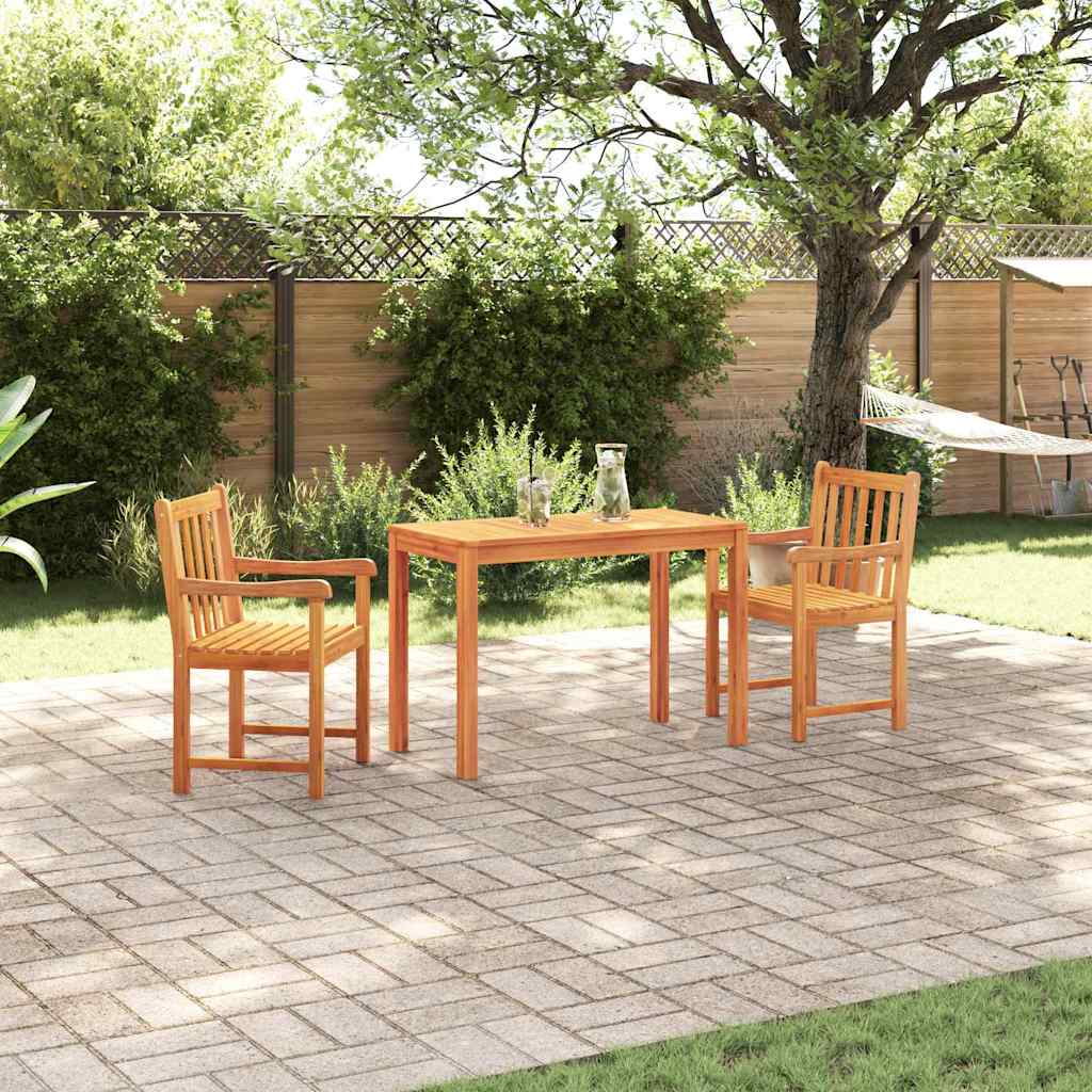 vidaXL Garden Dining Set 3 pcs Brown Solid Acacia Wood 1