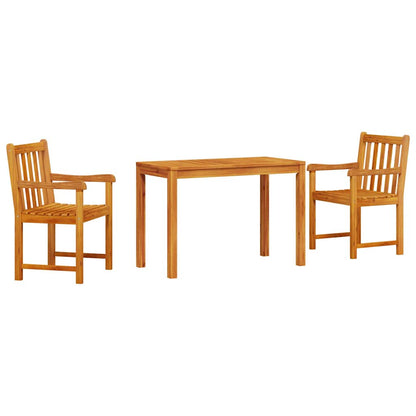 vidaXL Garden Dining Set 3 pcs Brown Solid Acacia Wood 2