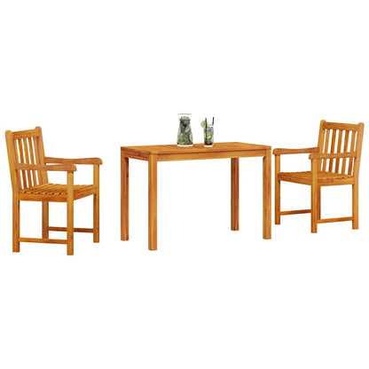 vidaXL Garden Dining Set 3 pcs Brown Solid Acacia Wood 3