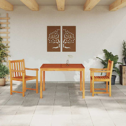 vidaXL Garden Dining Set 3 pcs Brown Solid Acacia wood 4