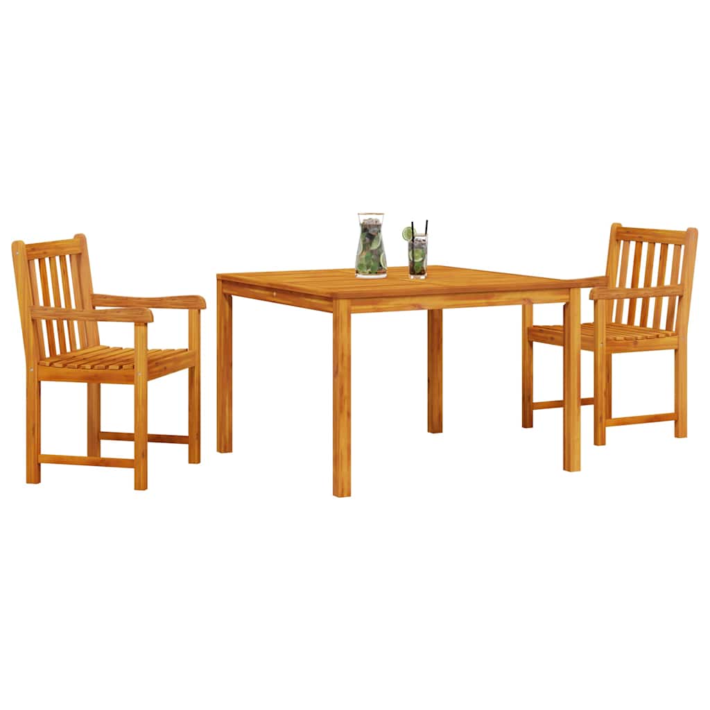 vidaXL Garden Dining Set 3 pcs Brown Solid Acacia wood 3
