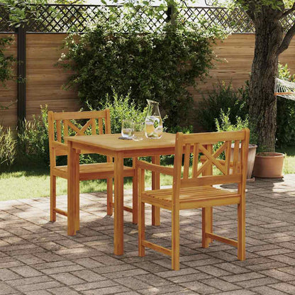 vidaXL Garden Dining Set 3 pcs Brown Solid Acacia wood 1