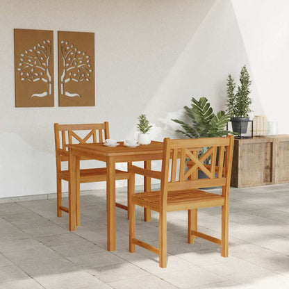 vidaXL Garden Dining Set 3 pcs Brown Solid Acacia wood 4