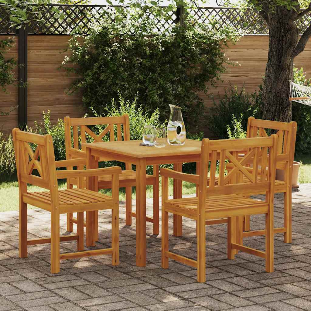 vidaXL Garden Dining Set 3 pcs Brown Solid Acacia wood