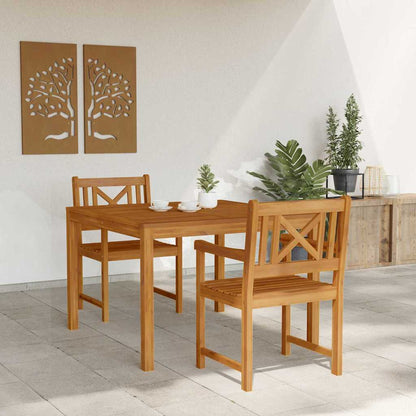vidaXL Garden Dining Set 3 pcs Brown Solid Acacia wood 4