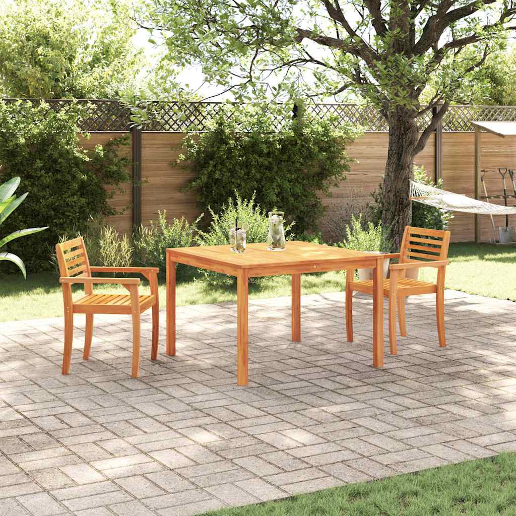 vidaXL Garden Dining Set 3 pcs Brown Solid Acacia Wood 1