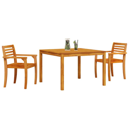 vidaXL Garden Dining Set 3 pcs Brown Solid Acacia Wood 3