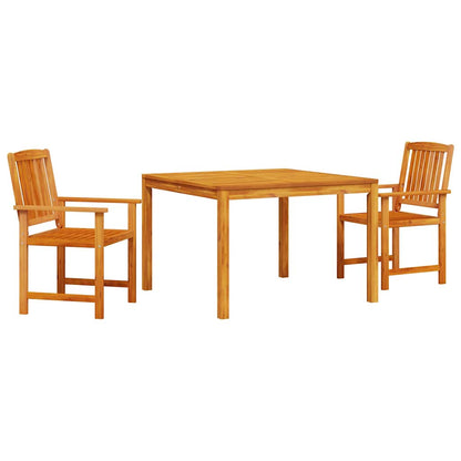 vidaXL Garden Dining Set 3 pcs Brown Solid Acacia Wood 2