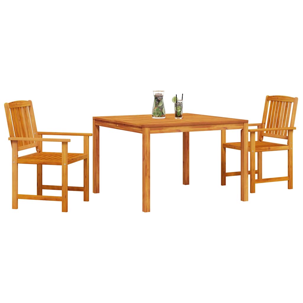 vidaXL Garden Dining Set 3 pcs Brown Solid Acacia Wood 3