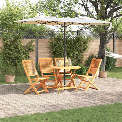 vidaXL Garden Dining Set 5 pcs Brown Solid Acacia Wood 1