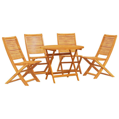 vidaXL Garden Dining Set 5 pcs Brown Solid Acacia Wood 2