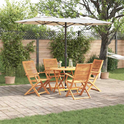 vidaXL Garden Dining Set 5 pcs Brown Solid Acacia Wood 1