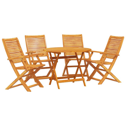 vidaXL Garden Dining Set 5 pcs Brown Solid Acacia Wood 2