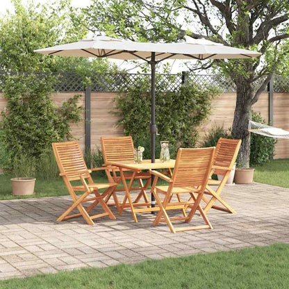 vidaXL Garden Dining Set 5 pcs Brown Solid Acacia Wood 1