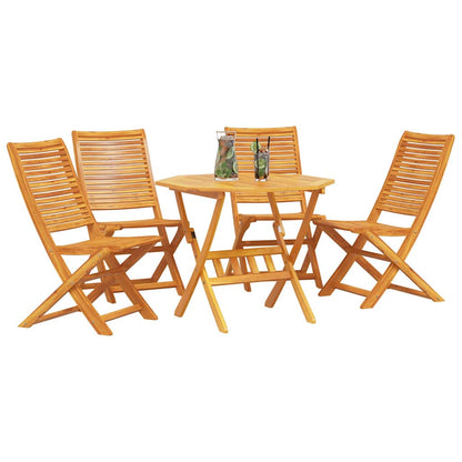 vidaXL Garden Dining Set 5 pcs Brown Solid Acacia Wood 3