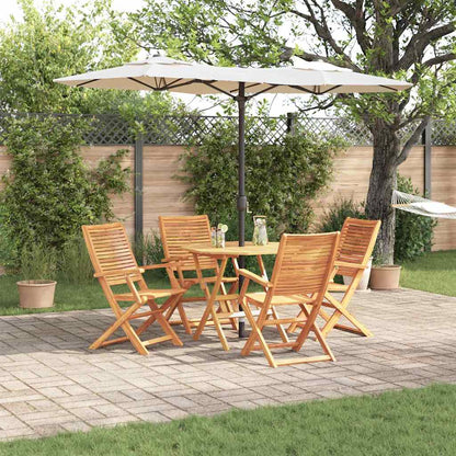 vidaXL Garden Dining Set 5 pcs Brown Solid Acacia Wood 1
