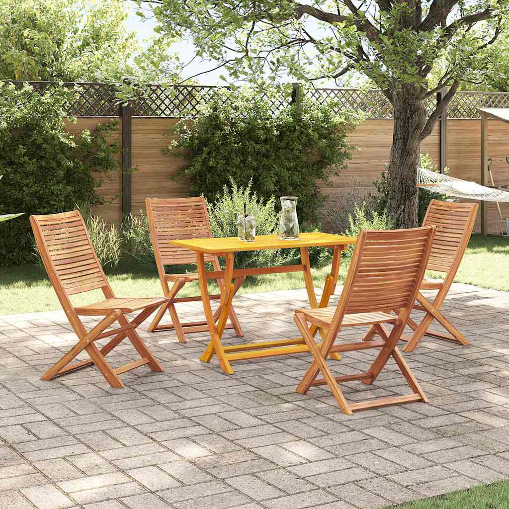 vidaXL Garden Dining Set 5 pcs Brown Solid Acacia Wood 1