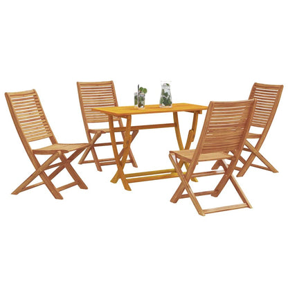 vidaXL Garden Dining Set 5 pcs Brown Solid Acacia Wood 3