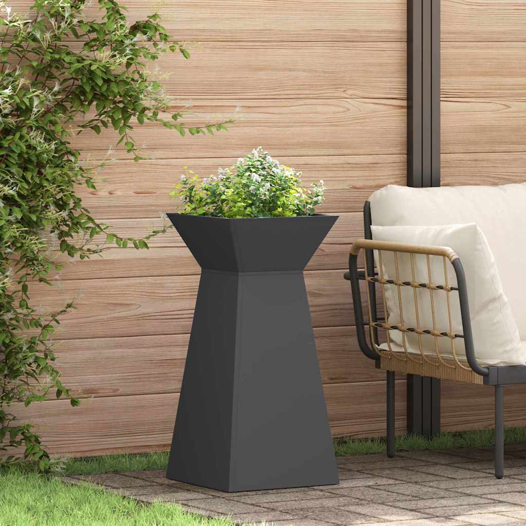 Pillar Planter 35 x 35 x 73 cm Cold-rolled Steel Black 2