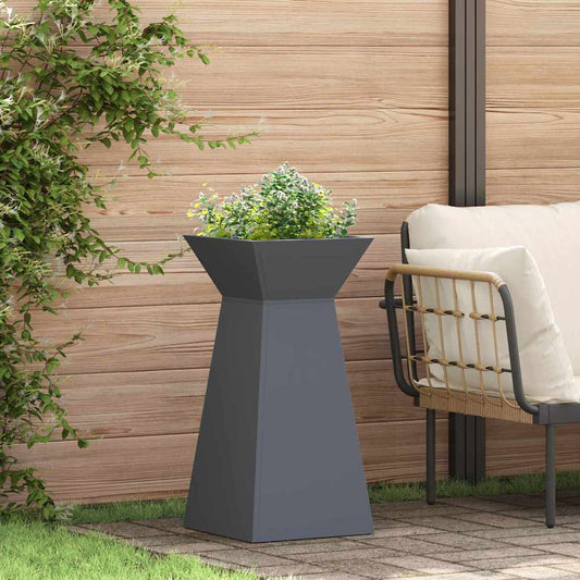 Pillar Planter 35 x 35 x 73 cm Cold-rolled Steel Anthracite 1