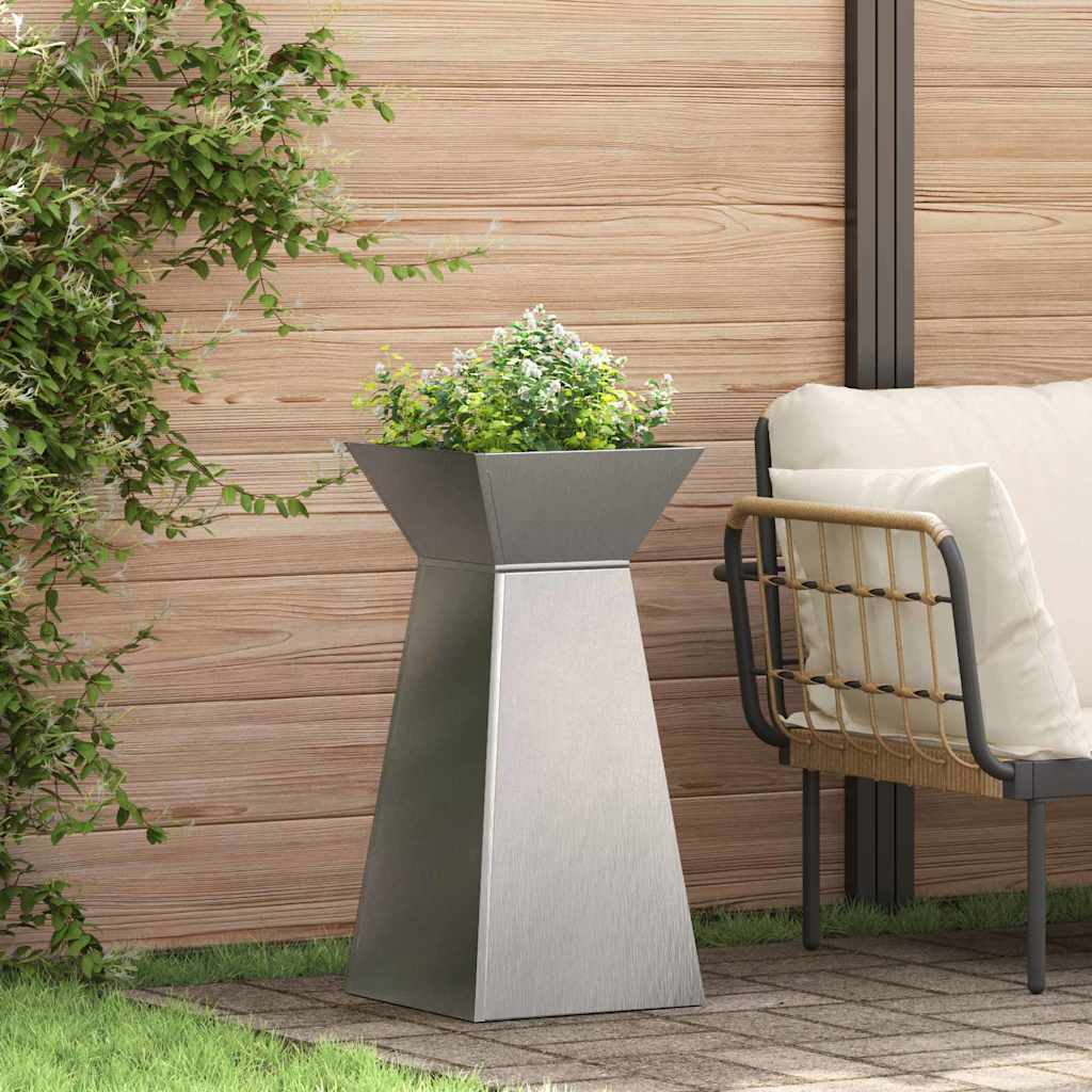 Pillar Planter 35 x 35 x 73 cm Cold-rolled Steel Stainless steel 2