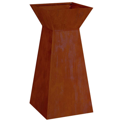 Pillar Planter 35 x 35 x 73 cm Cold-rolled Steel Weathering steel 1