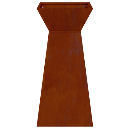 Pillar Planter 35 x 35 x 73 cm Cold-rolled Steel Weathering steel 1