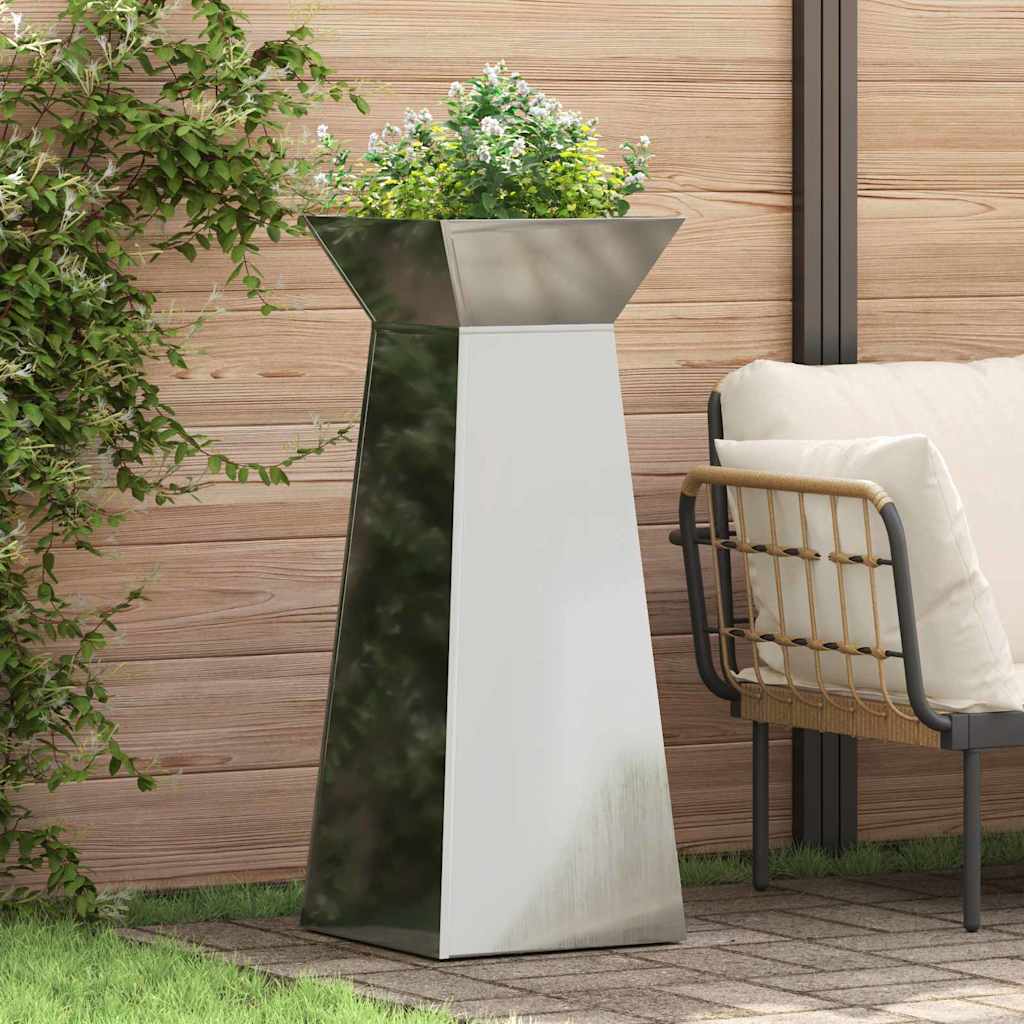 Pillar Planter 40 x 40 x 100 cm Cold-rolled Steel Galvanised steel 1
