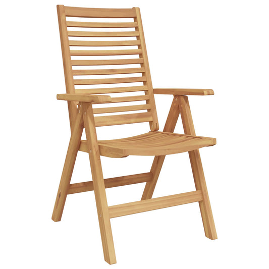 vidaXL Chair 4 pcs Brown Solid Teak Wood Convertible 2