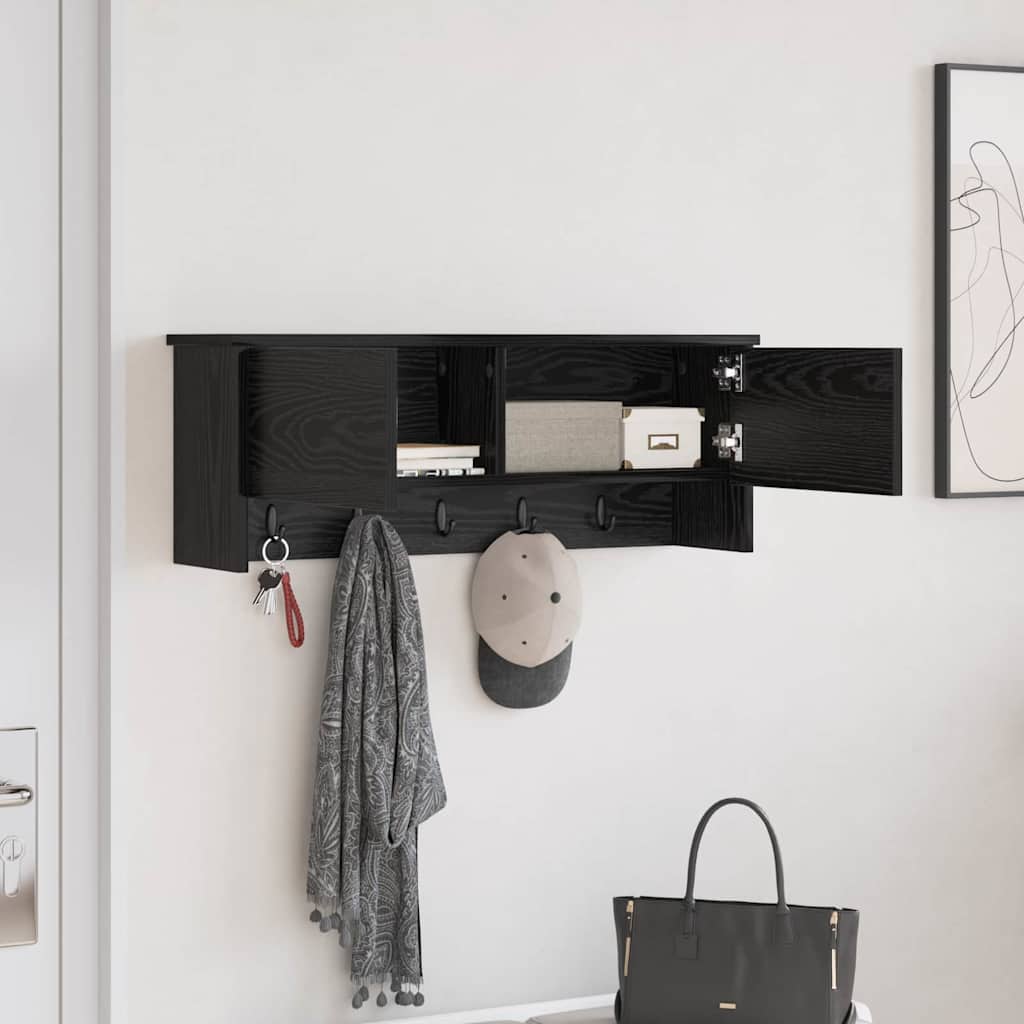Wall-Mounted Coat Rack Wall-Mounted Black oak