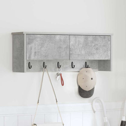 Wall-Mounted Coat Rack Wall-Mounted Concrete grey