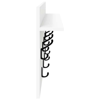 Wall-Mounted Coat Rack Wall-Mounted 80 x 40 x 12 cm White