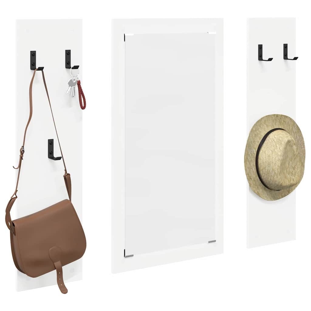 Wall-Mounted Coat Rack Wall-Mounted 96 x 1.5 x 90 cm White