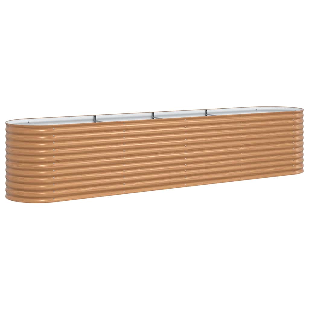 vidaXL Raised Bed Brown 400 x 80 x 81 cm Steel 2