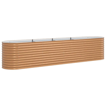 vidaXL Raised Bed Brown 400 x 80 x 81 cm Steel 2