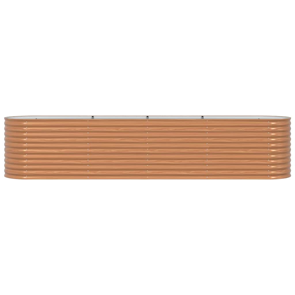 vidaXL Raised Bed Brown 400 x 80 x 81 cm Steel 5