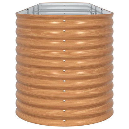 vidaXL Raised Bed Brown 400 x 80 x 81 cm Steel 6