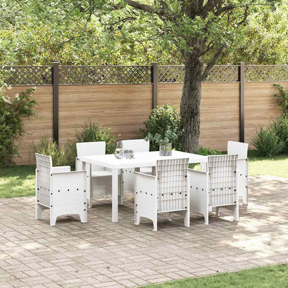 vidaXL Garden Table 250 x 100 x 73 cm Poly Rattan White