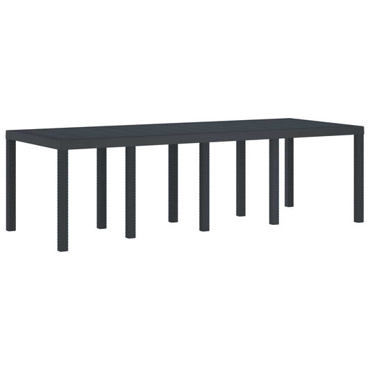 vidaXL Weather-Resistant Garden Table Anthracite 250 x 100 x 73 cm 1