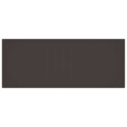 vidaXL Garden Table Brown 250 x 100 x 73 cm Poly Rattan 6